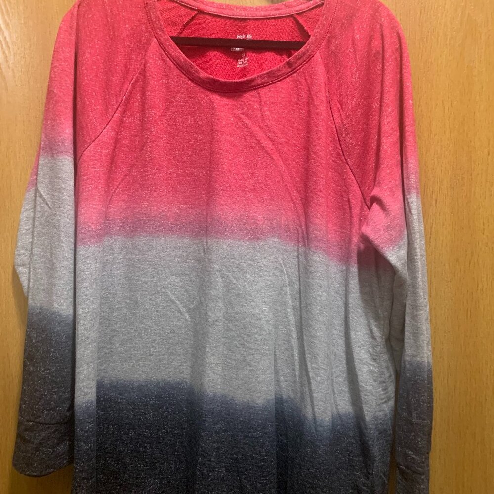 Women's Ombre Long Sweatshirt